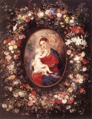 Rubens: The Virgin and Child in a Garland of Flower - A Szűz és a Gyermek virágfüzérben